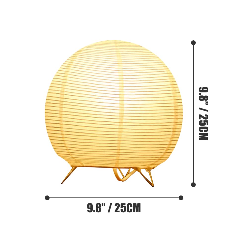 Bedside Table Lamp Paper And Chrome Standing Lamp Room Decoration Festival Lantern Light Nightstand Desk Lamp Bedroom Dresser Li