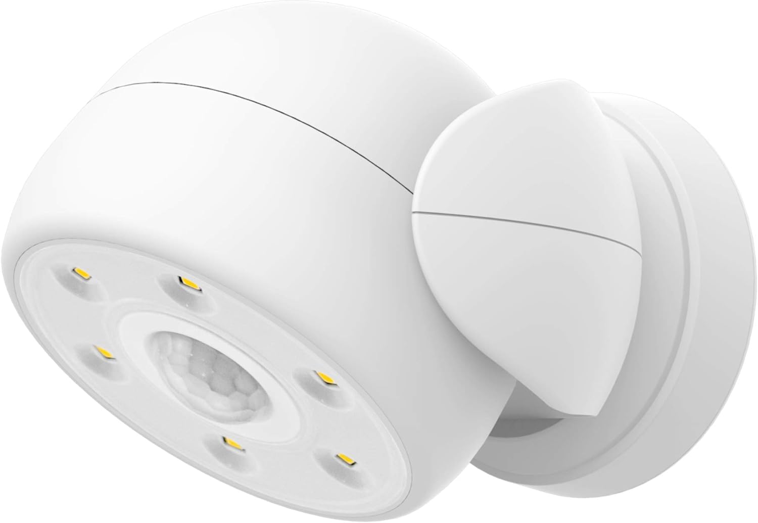 BIGLIGHT Battery Operated Motion Sensor Spotlight, Wireless LED Flood Light, 200 Lumens, Large Size, White, Model B1005M-W UK