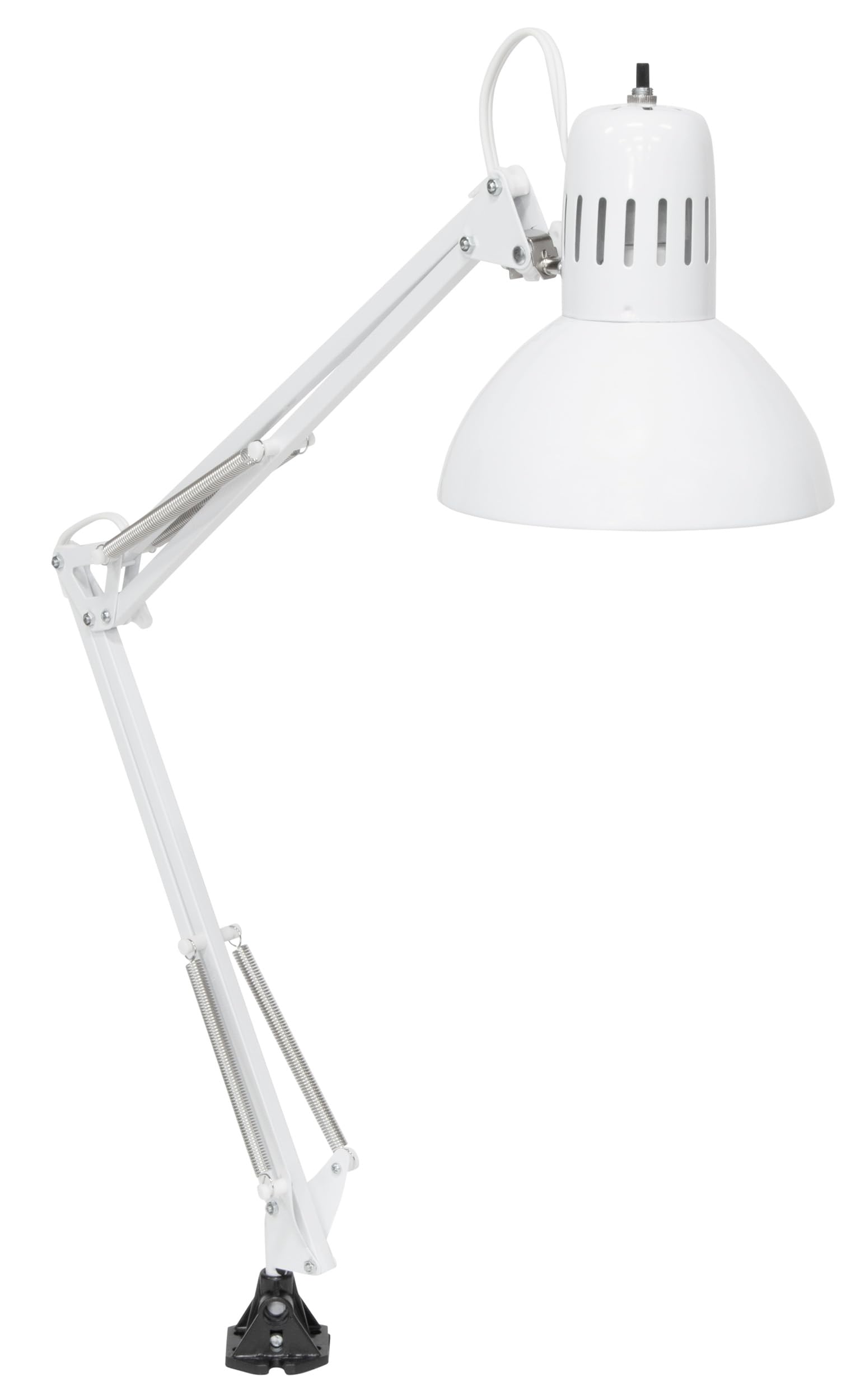 Studio Designs Swing Arm Lamp, 13-Watt, White, 6.5'' W X 7'' D X 36'' H