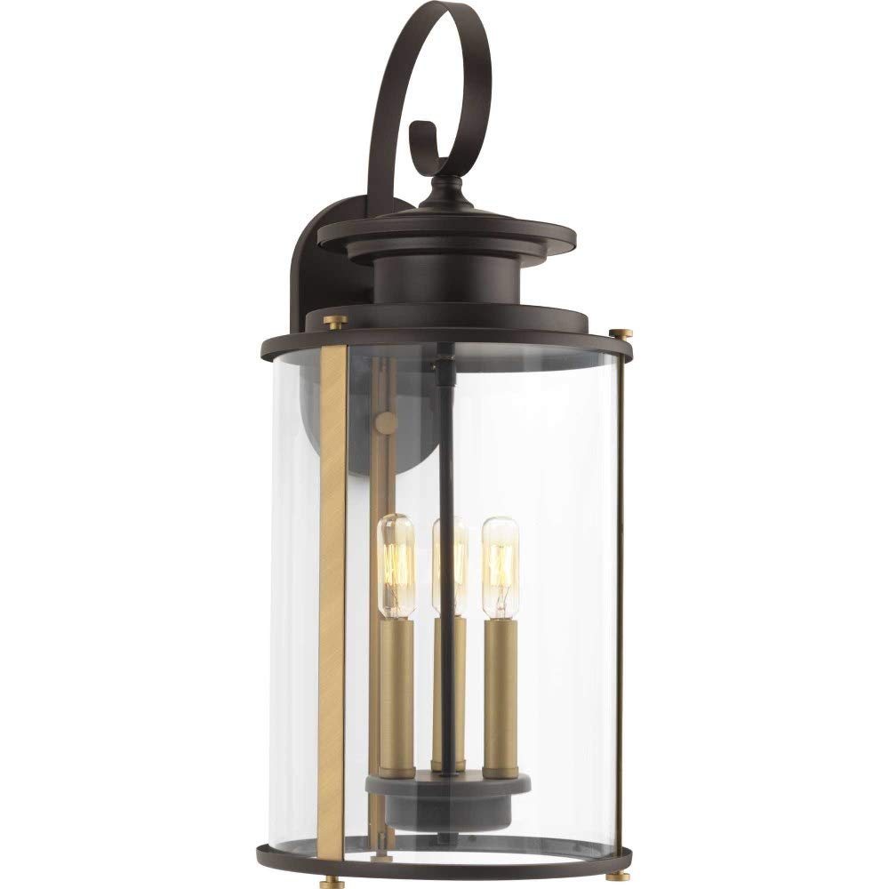 Progress Lighting Squire Outdoor Fixture, Alloy Steel, 22.75x9.88x9.88, Black, Model P560038-031