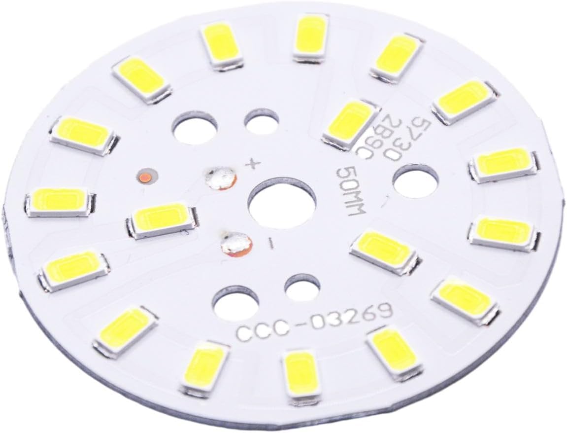Ruian 5730 Led Chip Bulb Module 300Ma 9W 18 Leds Circular Pure White Super Bright 6000K High Power Aluminium Board For Replacing