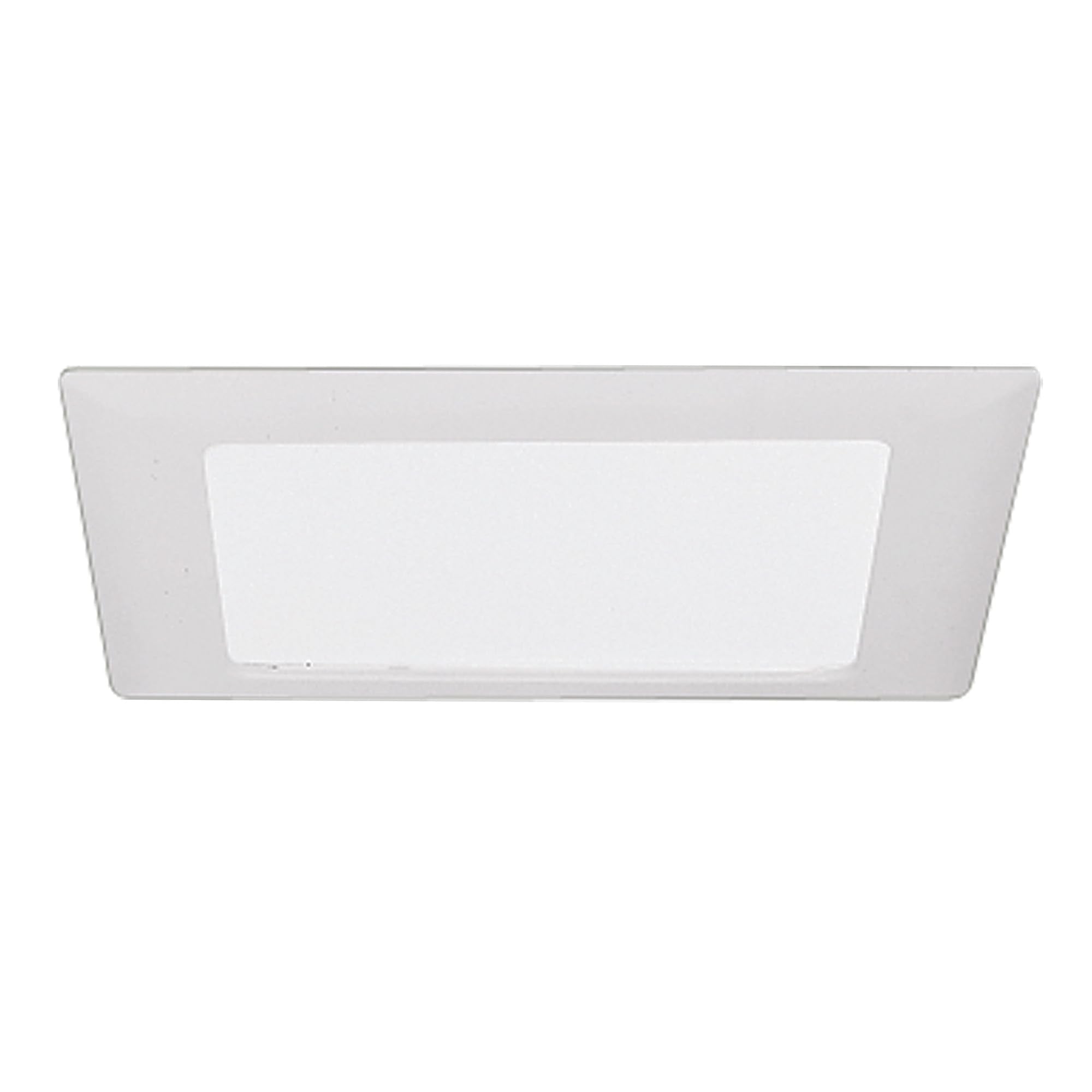 HALO 10P Recessed Ceiling Light Square Trim with Glass Albalite Lens, White,9.5 L x 1.2 W x 9.3 H