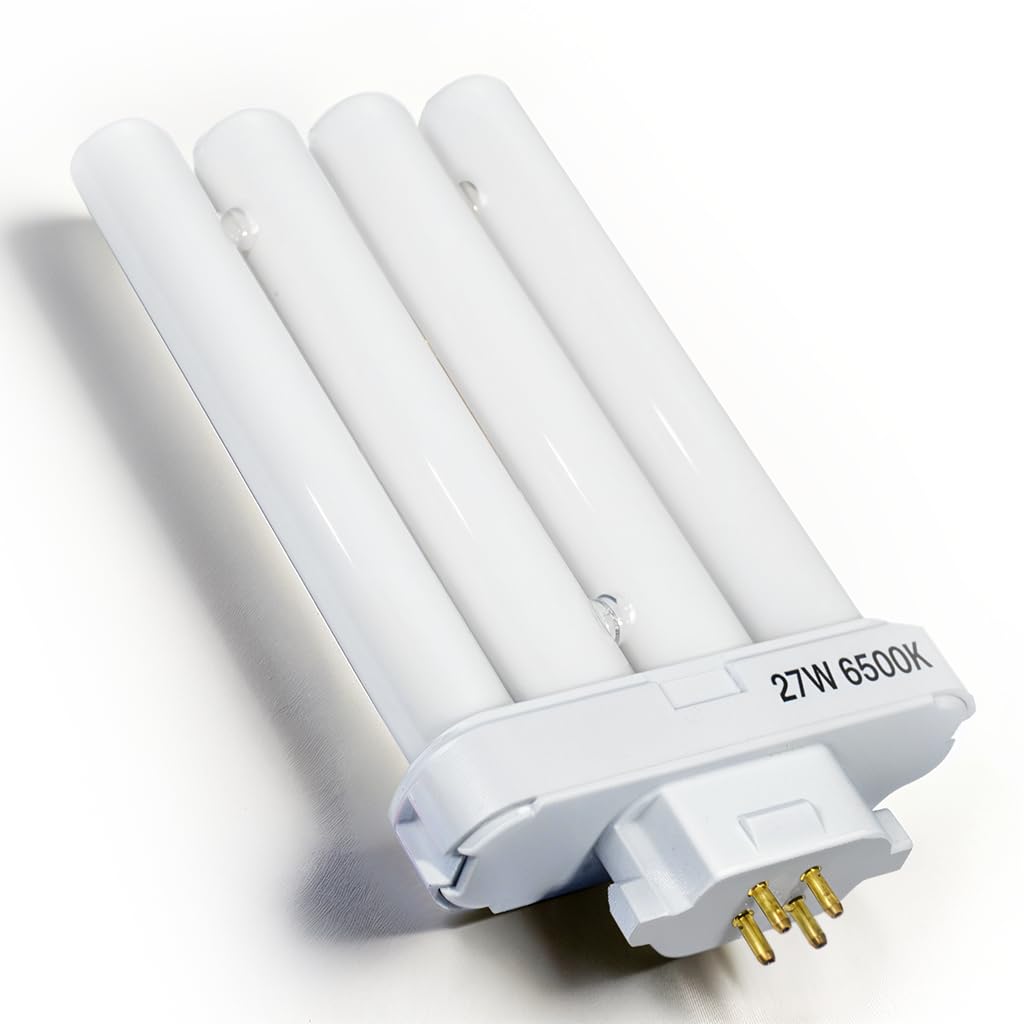 24 Nha&Faca 27W Fml Lamp 27 Watt Replacement Lightbulbs Compatible With Verilux Cfml27Vlx Replacement Bulb 6500K Daylight 4-Pin 