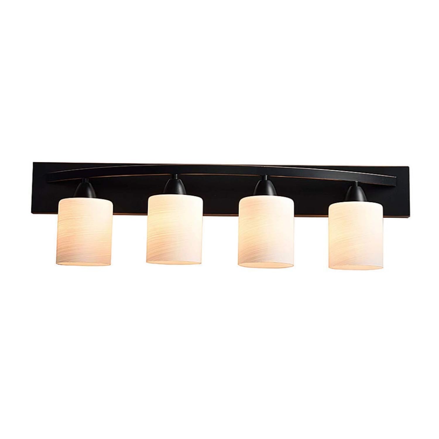 Dorence Vanity Bathroom Light Bar Oil Rubbed Bronze Interior Lighting Fixtures Over Mirror Modern Glass Shade, Hollywood Style W