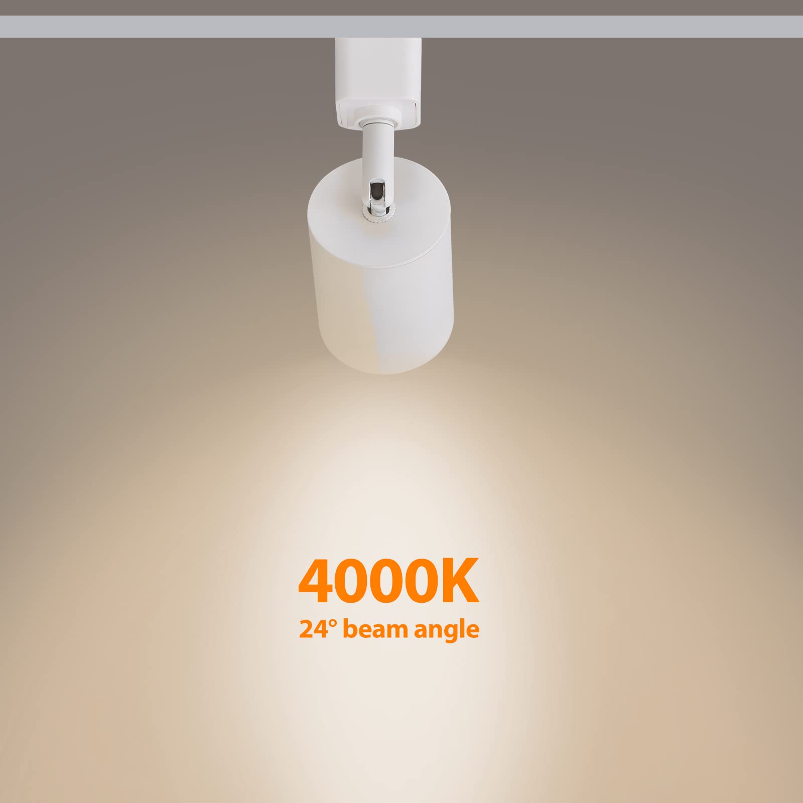 Vanoopee 10W Dimmable Led Track Lighting Heads H Type Track Light Replacement Fixtures Bright 4000K Neutral White Ceiling Spotlight For Accent Task Art  Flicker Free Cri90+ 24 800Lm White  Pack Of 4