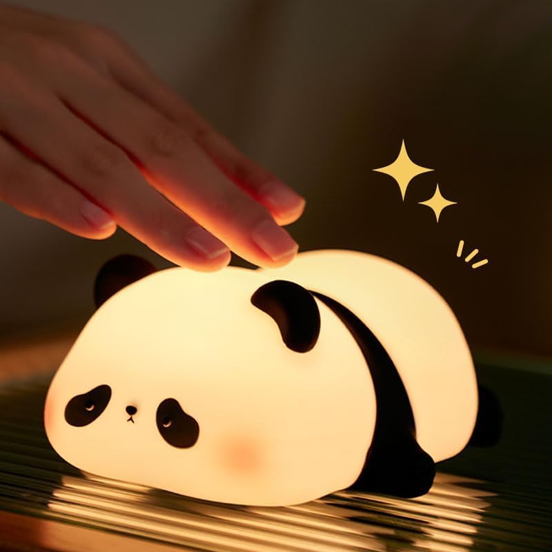 ATCTBOGFS Animal Night Light, LED Squishy Panda Lamp for Kids, Nursery Decor, Model Panda001