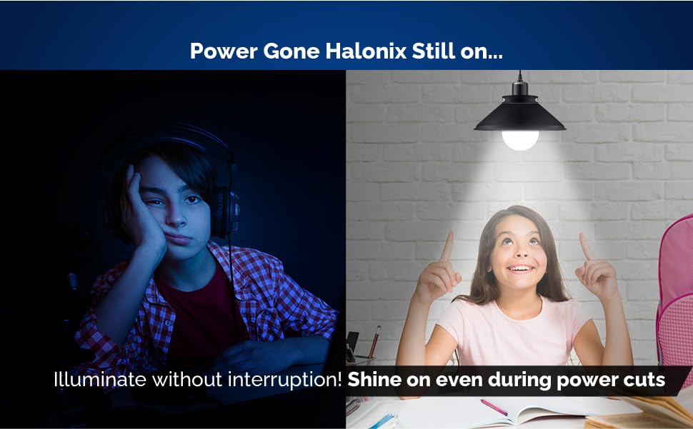 Halonix 14W Emergency LED Bulb | Rechargeable Emergency Bulb For Power Cuts | Backup : 4Hrs | Cool Day Light | Pack Of 2 | Recha