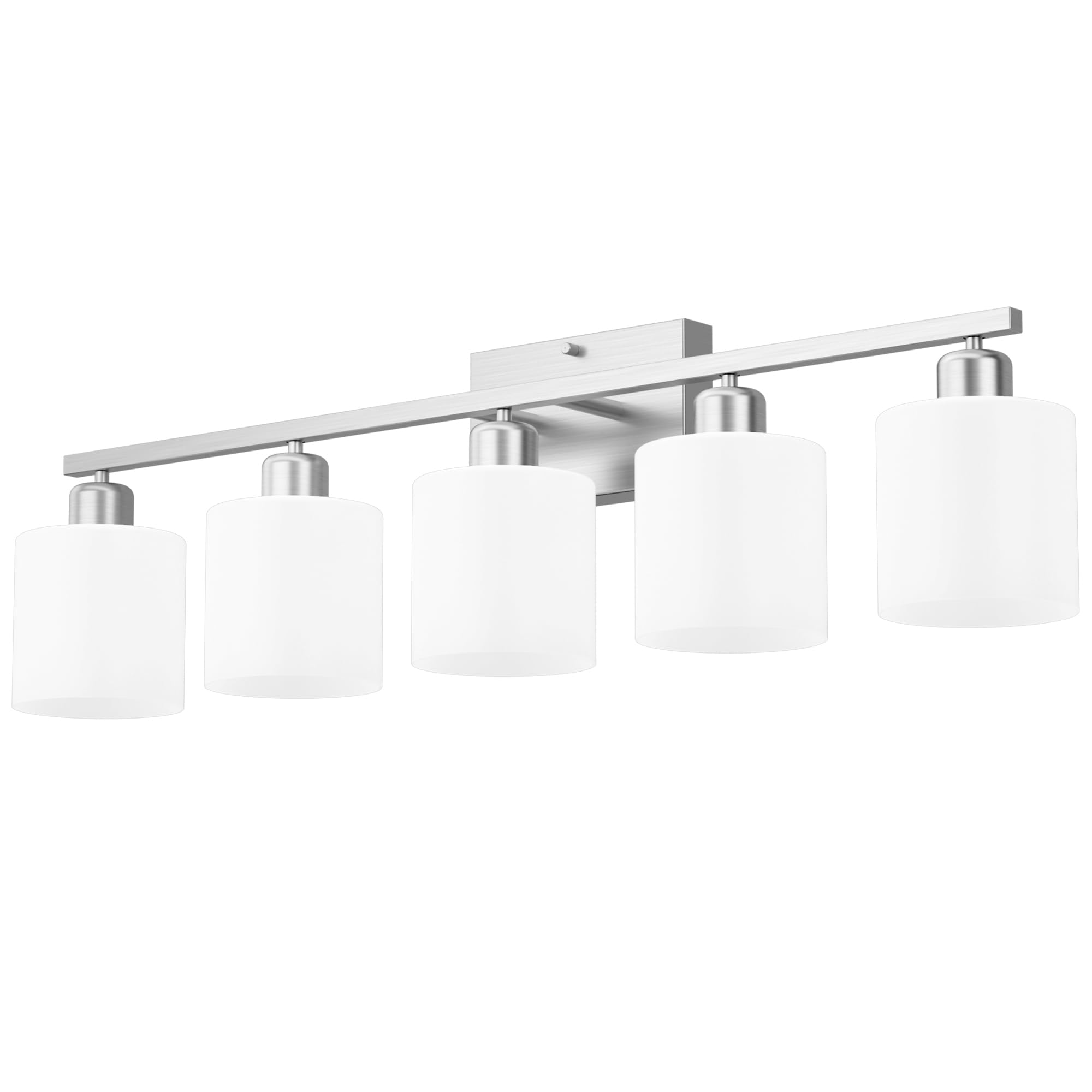 Dekang Bathroom Lights Over Mirror Brushed Nickel, Anti-Rust 5-Light Bathroom Vanity Light Fixtures, Modern 28.34Inches Wall Sco
