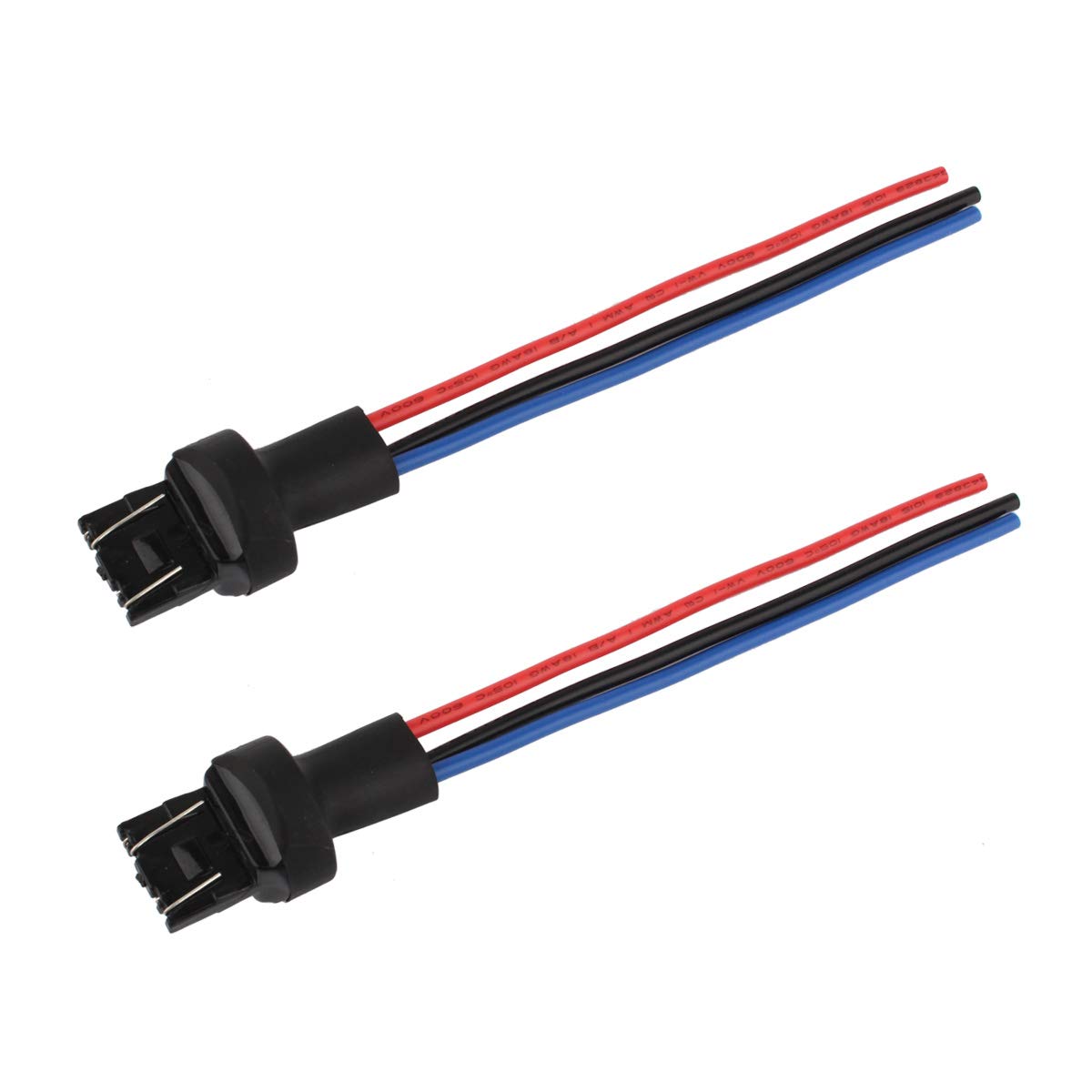 Tomall 7440 7443 T20 Bulb Connector Male Adapter For Automotive Brake Light Bulbs/Turn Signal/Reverse Light Bulbs Socket (Pack O