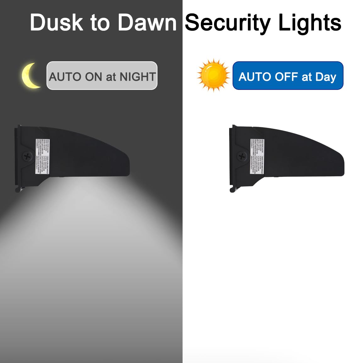 Dephen 120W Led Wall Pack Light With Photocell - 5000K 16200Lm Rotatable Up Down Sconce, Ip65 Dusk To Dawn Outdoor Flood Lightin