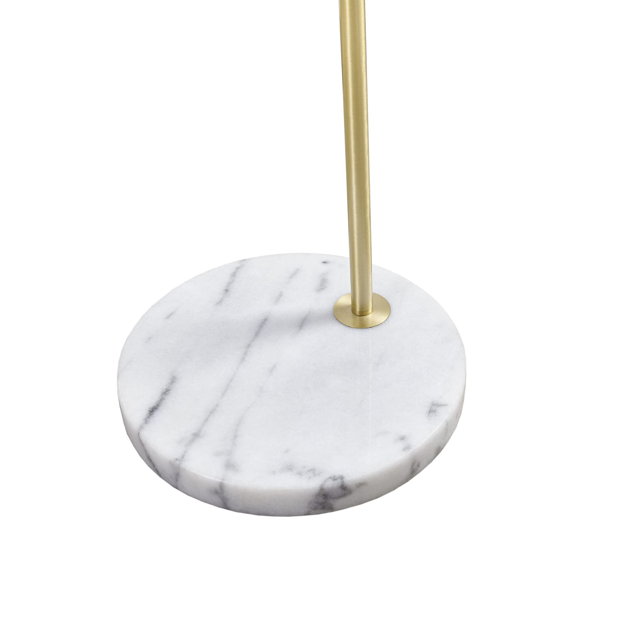 Hampton Hill Auburn Floor Lamp, 11.8 Metal, Gold, Bell Glass Shade, Model Mp154-0200, Modern, Ideal For Living Room, Foyer, Office