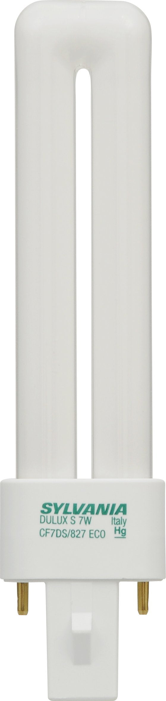 OSRAM DULUX 7W Compact Fluorescent Lamp, 2700K, 82 CRI, 2-Pin Base, Model 21277, 1 Count