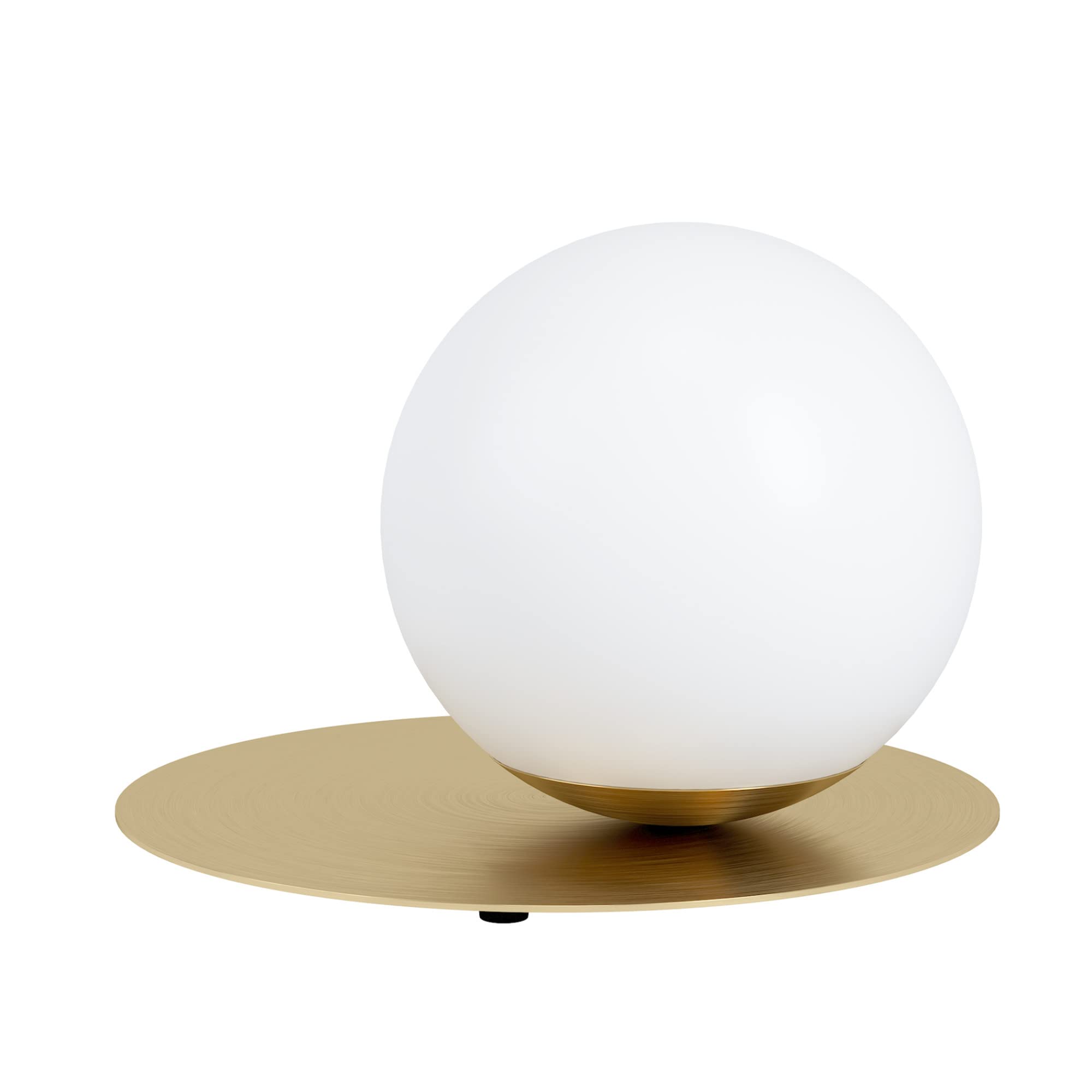 EGLO Lighting 39954A Arenales - 1 Light Table Lamp in Transitional Style 8 Inches Tall and 10.83 Inches Wide, Brushed Brass Fini