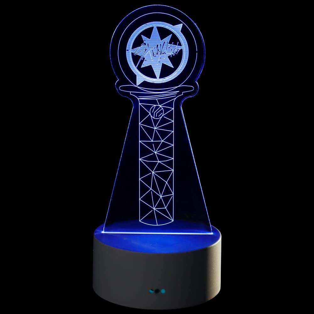 WGEEEY Kpop Stray Kids LED Night Light - 16 Colors, USB, Remote Control, White, Home Room Decoration