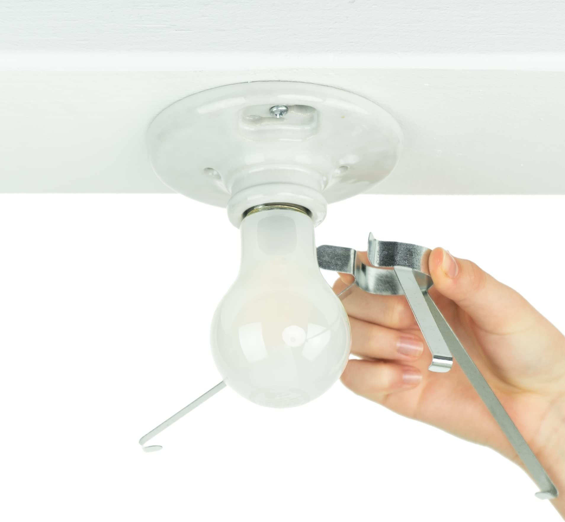 Ez Shade Ceiling Light Cover - Helps Cover Exposed Light Bulbs In The Ceiling - 1 Pack