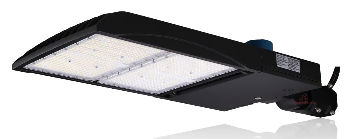 277-480V - 500 Watt NextGen III Series LED Shoebox Lights - 70,000 Lumen - 5000K - Slip fit - Black