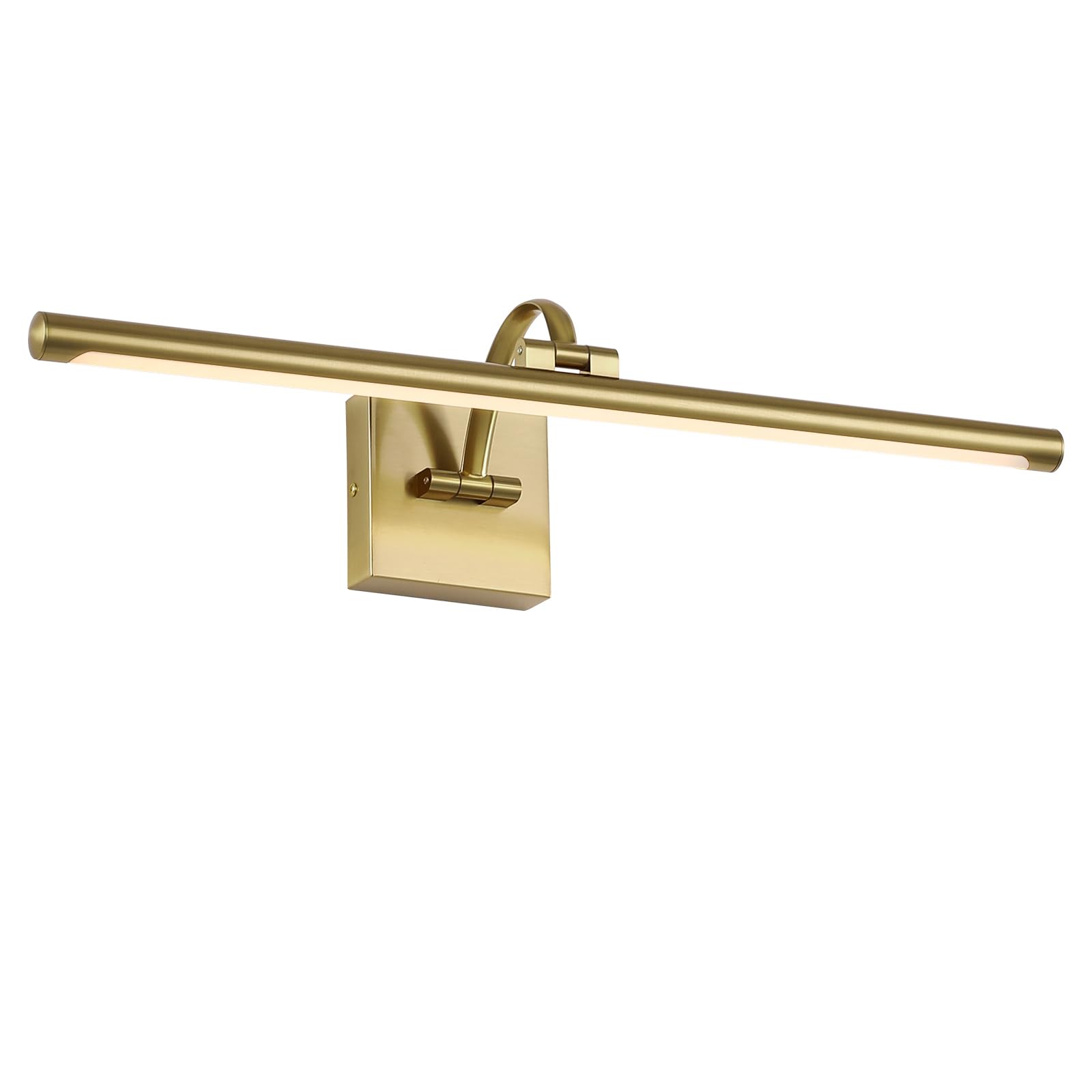DESOOP Brass Picture Lights for Wall Hardwired LED Picture Frame Light Dimmable Discomfortting Lights for Wall Portrait Artwork 23.62 inch 14W Warm White