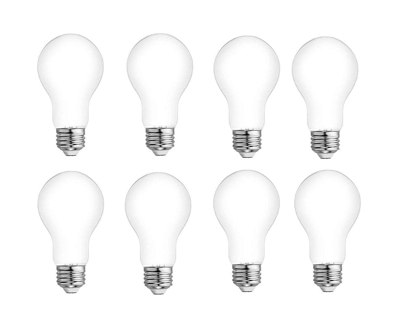 GE 60-Watt EQ A19 Daylight Dimmable LED Light Bulb, 8-Pack, White, Model 44937