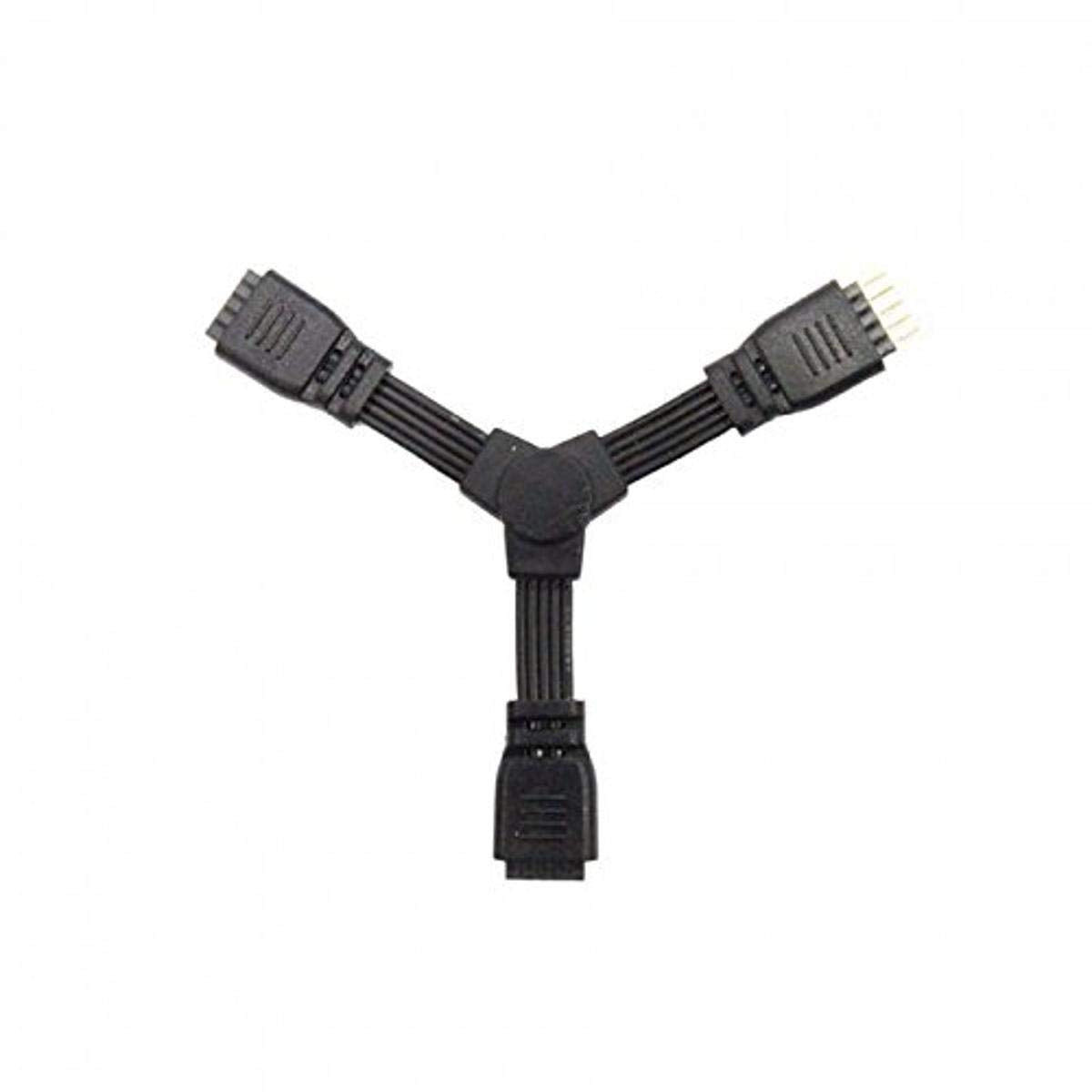 WAC Lighting LED-TC-Y Y-Connector for 24V InvisiLED, Black, Copper, 0.31x3.63x3.63 inches