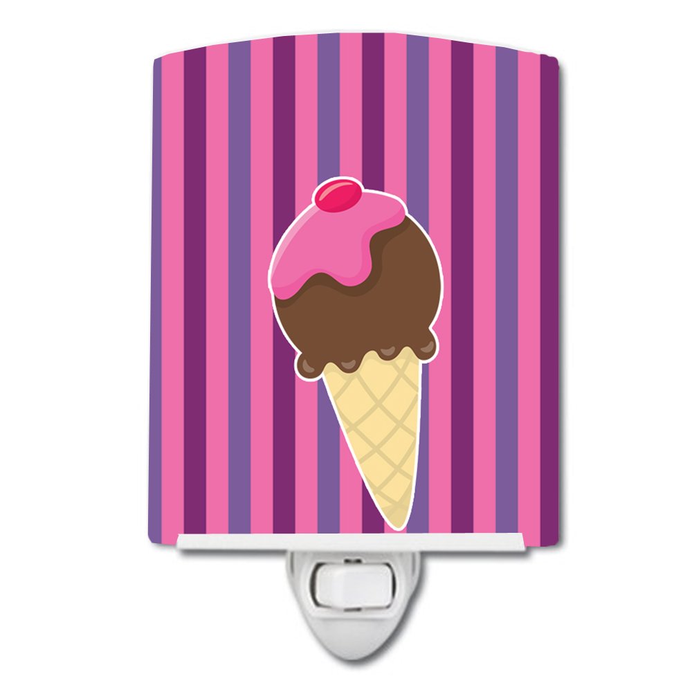 Carolines Treasures BB9060CNL Ice Cream Cone Ceramic Night Light Compact, UL-Certified, Ideal for Bedroom, Bathroom, Nursery, H