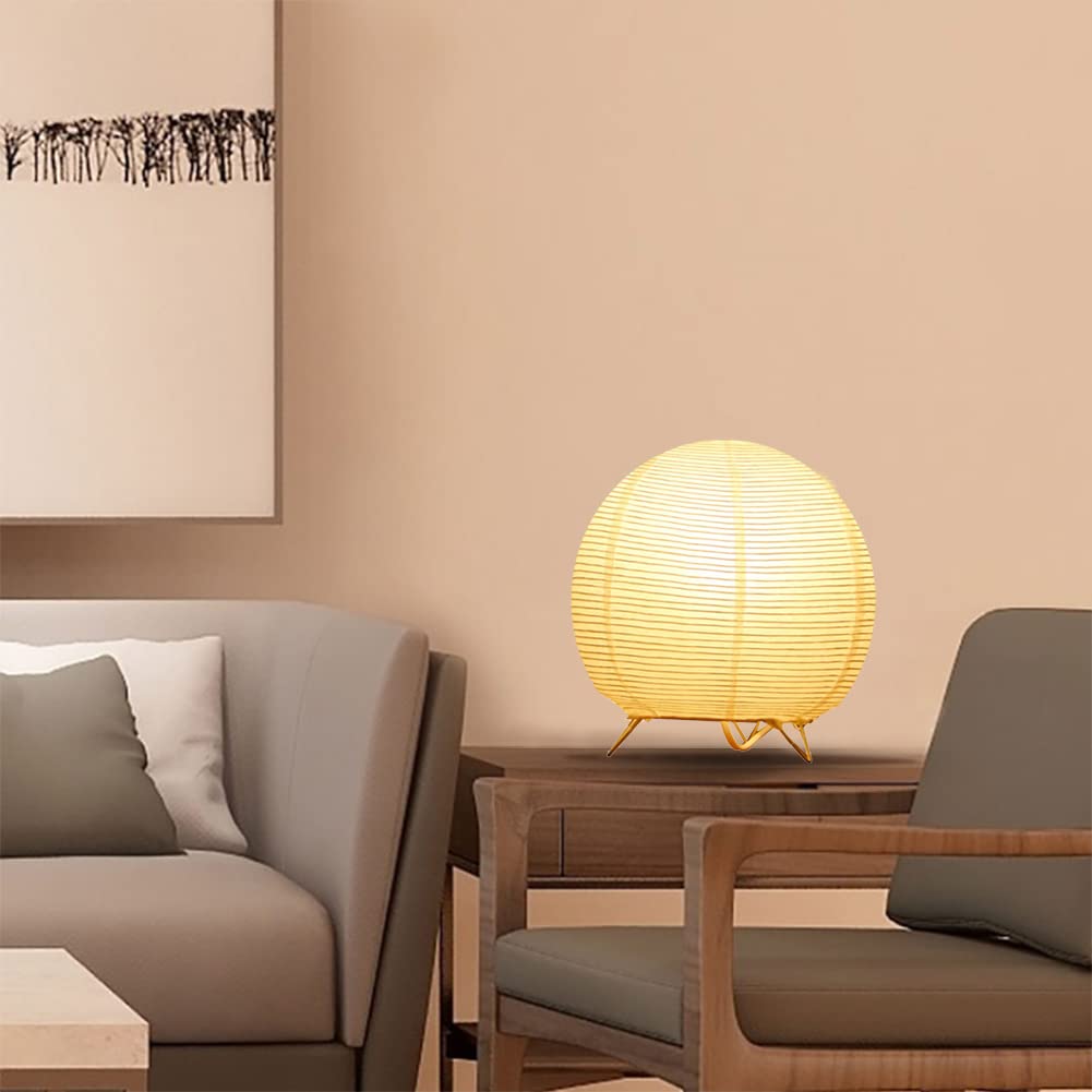 Bedside Table Lamp Paper And Chrome Standing Lamp Room Decoration Festival Lantern Light Nightstand Desk Lamp Bedroom Dresser Li
