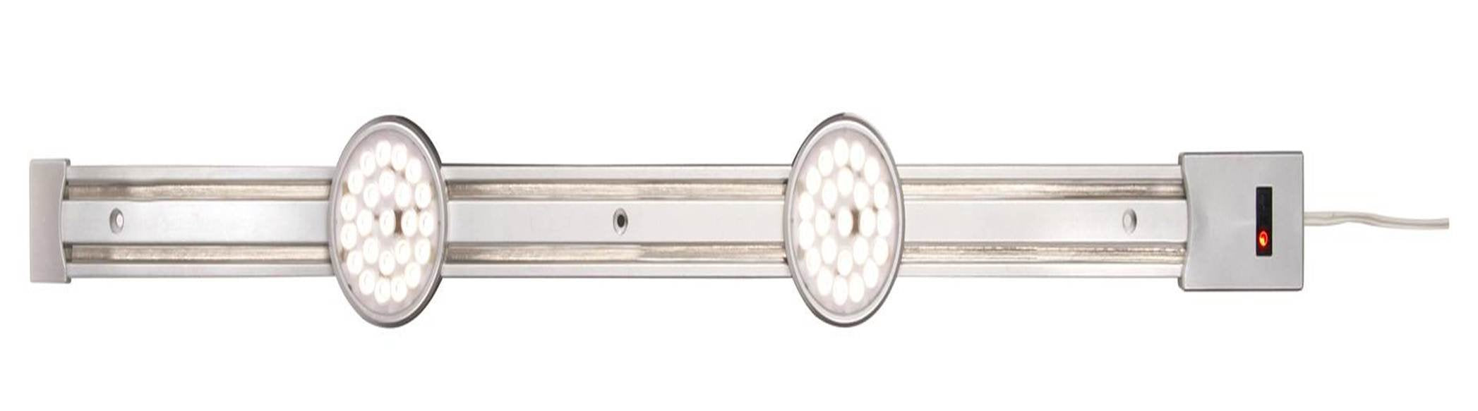 Westek Hands-Free LED Bar, Nickel, Model LSBADJ24KBCC, Metallic Finish