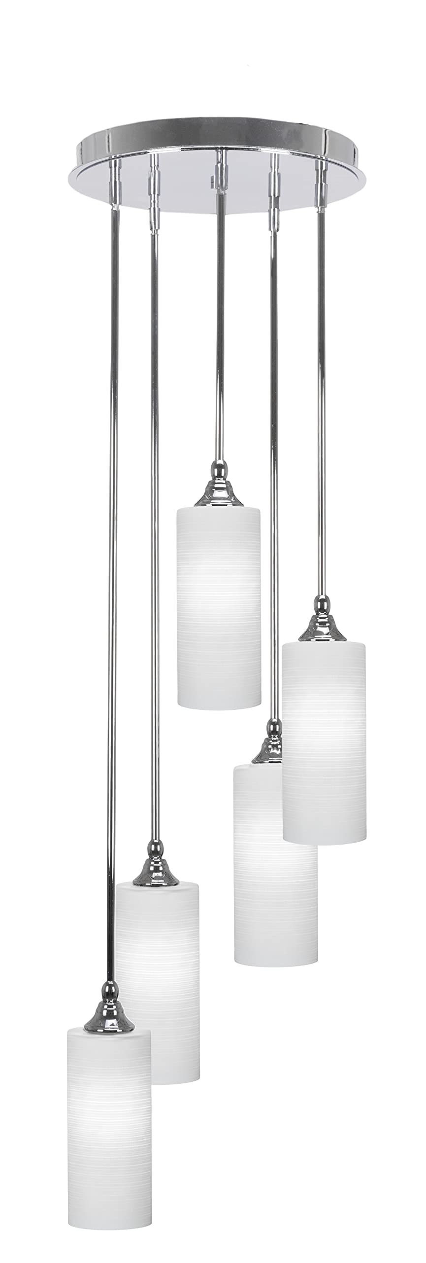 Empire 5 Light Cluster Pendalier in Chrome Finish (2145-CH-4091)