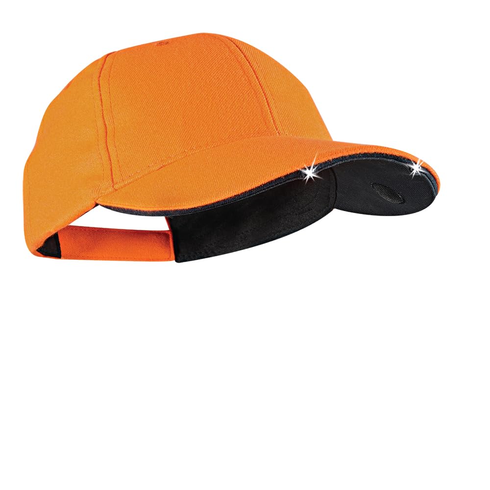 Panther Vision POWERCAP 20/00 LED Lighted Hats - High Output Ultra-Bright Hands Free LED Lighted Battery Powered Cap - Blaze Ora
