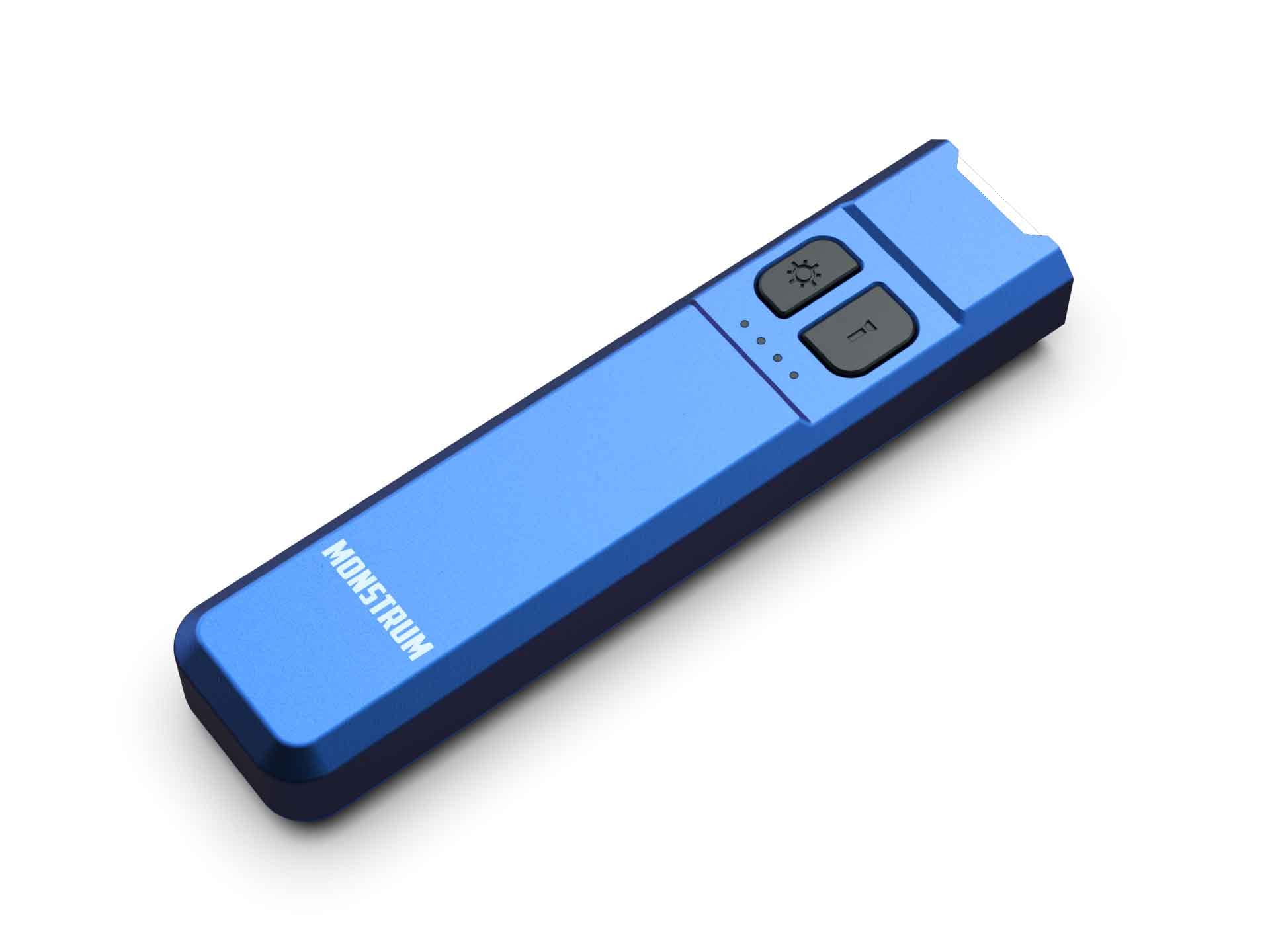Monstrum Tracer 1000 Lumens Ultra-Slim EDC Flashlight | Royal Blue | Green