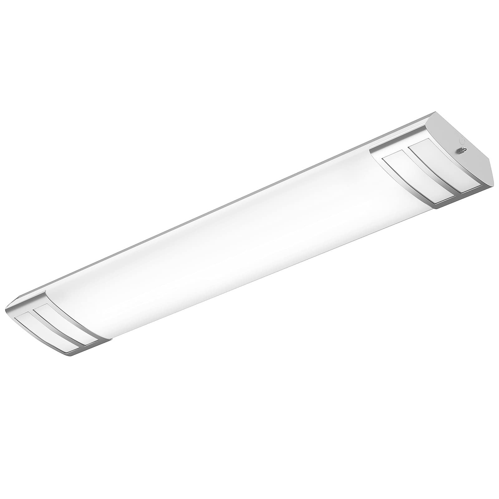 Faithsail 2Ft Led Light 20W 2200Lm Led Linear Flush Mount Lights, 4000K Neutral White, 2 Foot Kitchen Led Lighting Fixture Ceiling For Craft Room, Laundry, Fluorescent Tube Replacement
