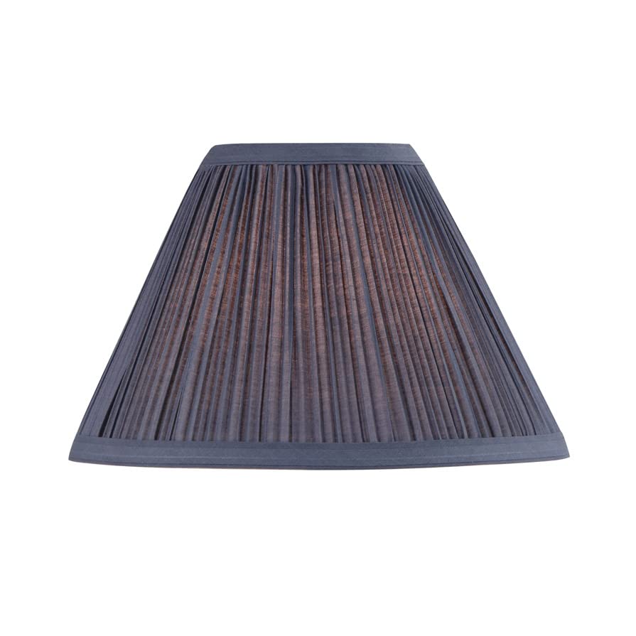 Aspen Creative 59175, Empire Uno Lamp Shade, Dark Blue, 4&quot; Top X 10&quot; Bottom X 7&quot; Slant Height, Slip Uno 33Mm