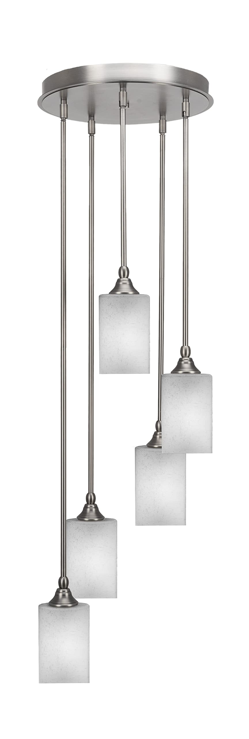 Empire 5 Light Cluster Pendalier in Brushed Nickel Finish (2145-BN-531)