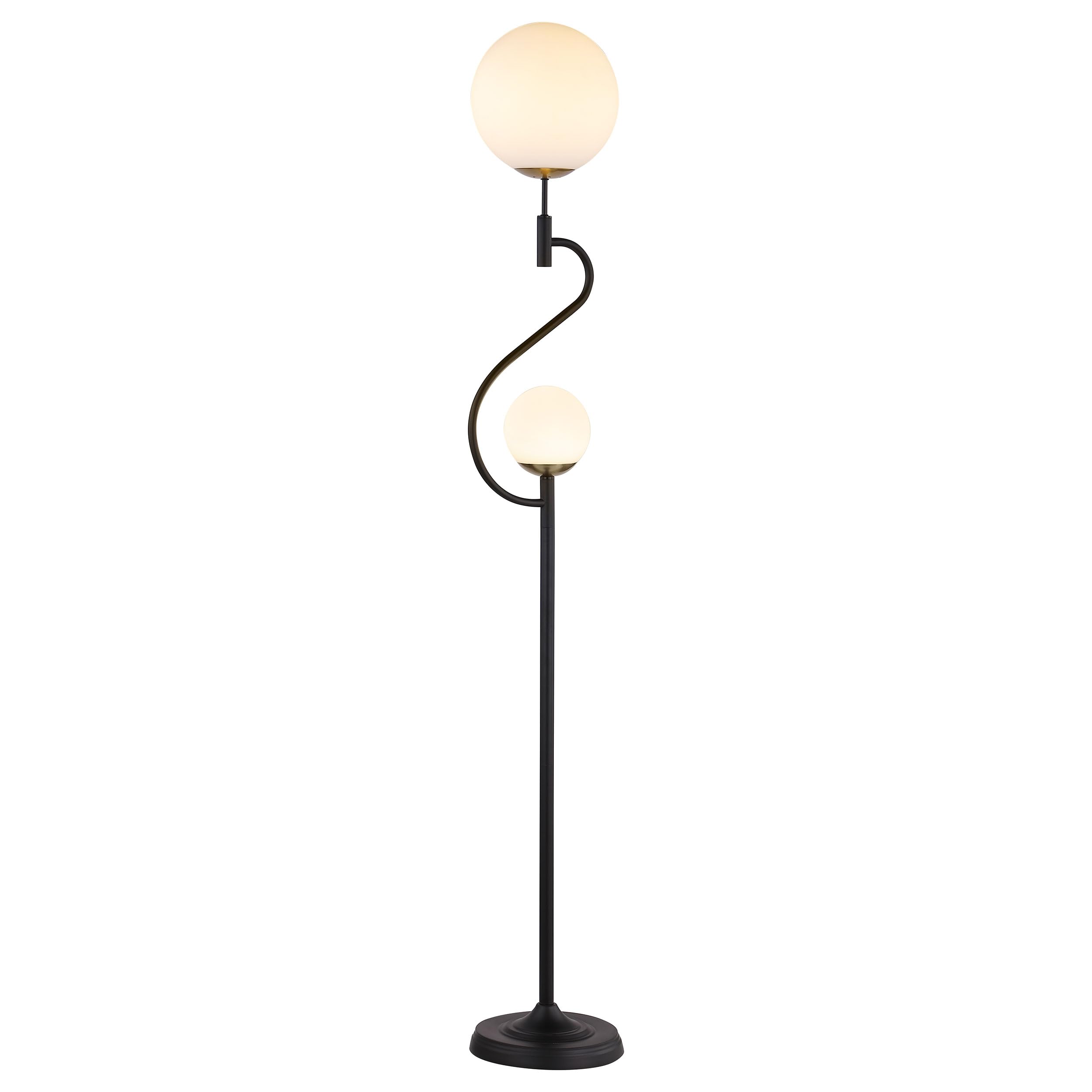 Coaster Home Furnishings Dacki 69-Inch Dual Spherical Bulb Metal Floor Lamp Black