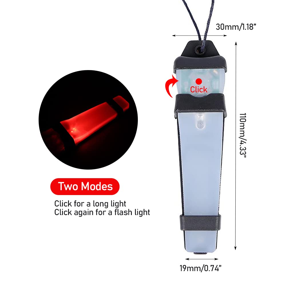 SkySmile 2 Pack Personal Identification Marker Light Tactical FMA Helmet Safety Flashing Signal Light for Outdoors Hunting Hikin