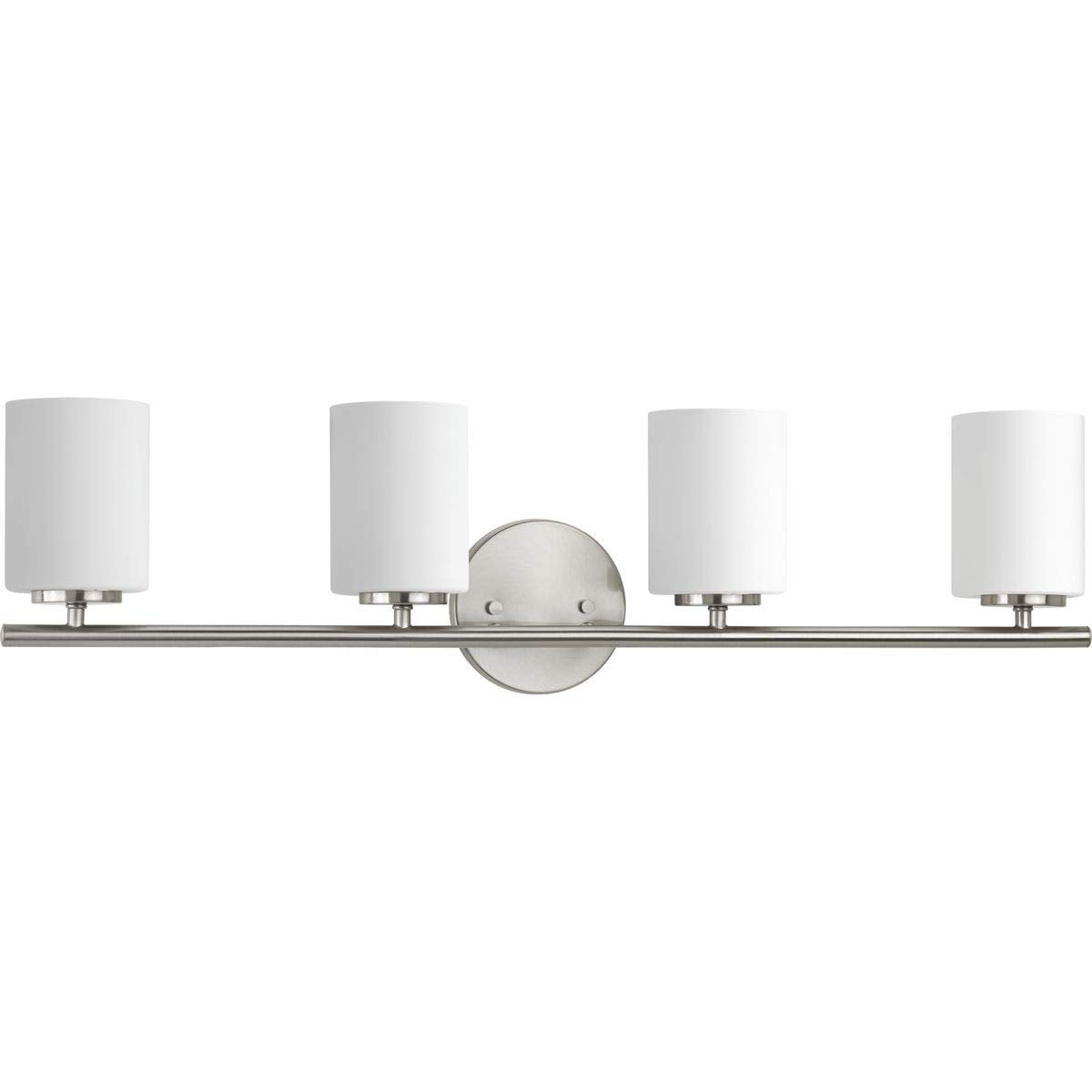 Progress Lighting P2160-09 Bath & Vanity, 4-Light, Brushed Nickel