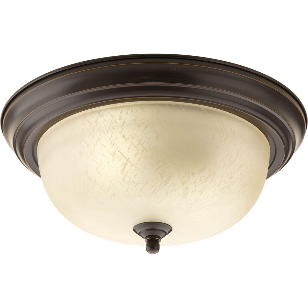 Progress Lighting 2-Light Ceiling Light, Flush Mount Ceiling Light Fixture for Interior Kitchen Lights, Hallway, Bedroom, Living