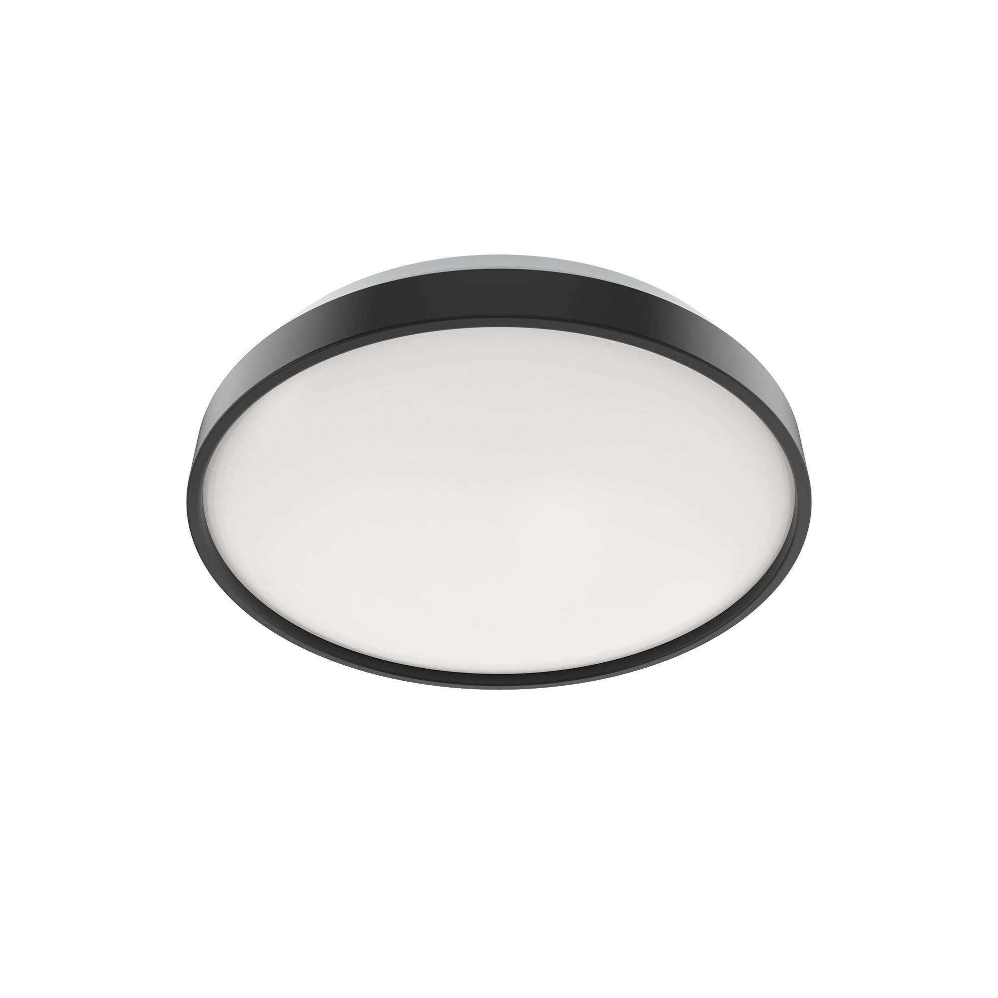 Dymond 15" Matte Black Led Ceiling Light Dimmable Flush Mount 5-In-1 Adjustable Color Temperature 2700K 3000K 3500K 4000K 5000K Selectable Cct Warm White To Daylight