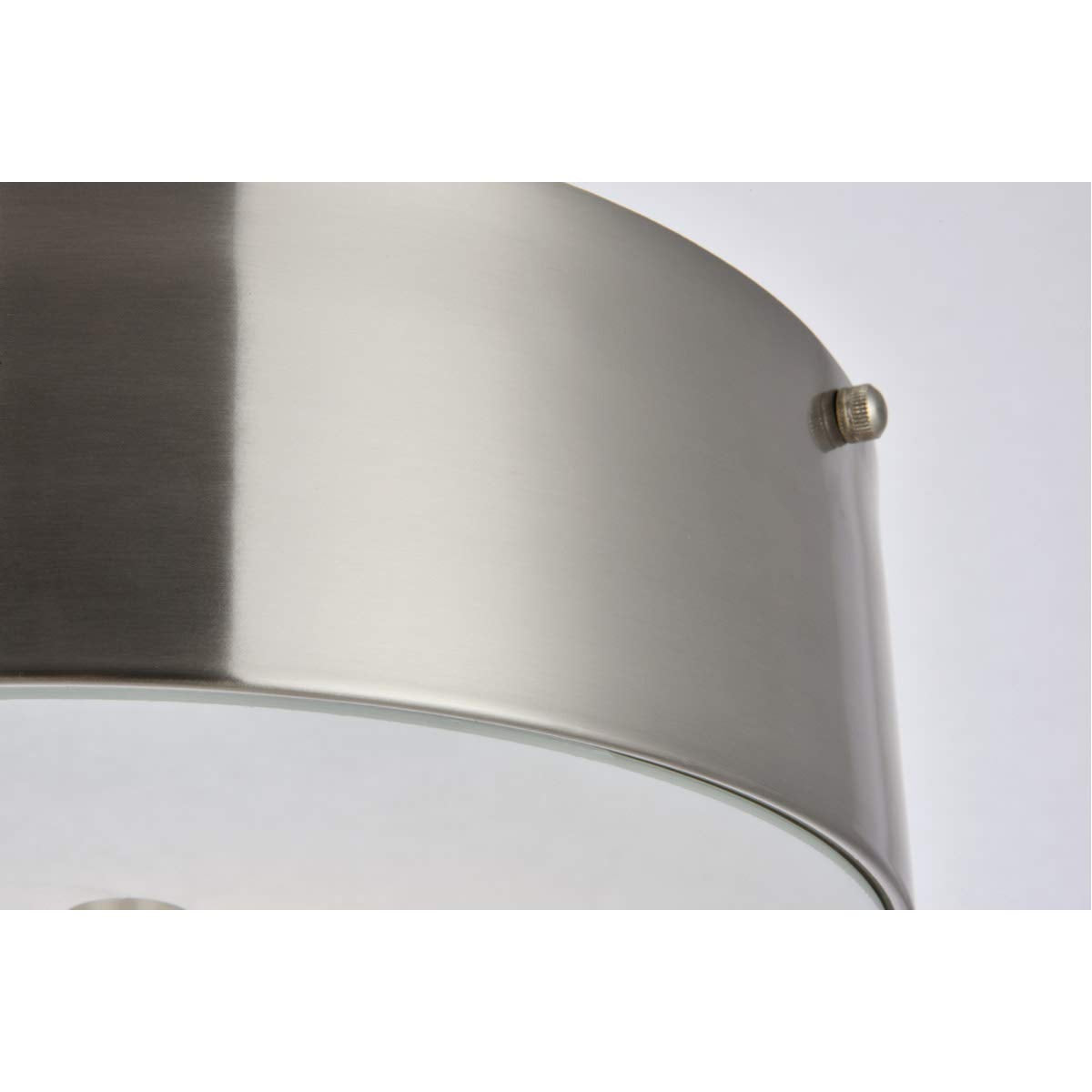 Living District Indoor Modern Home Decor Bright Hazen 2 Light 12 inch Burnished Nickel Flush Mount