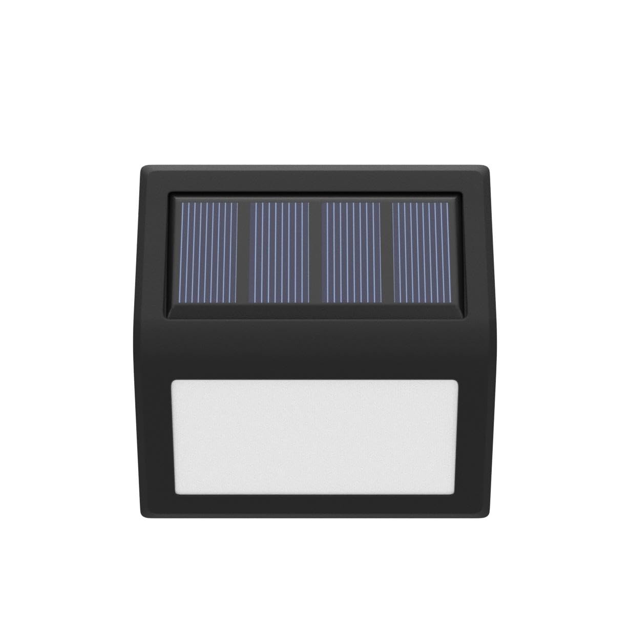 Follateas Solar Deck Step Lights, Waterproof, 2-Pack, Cool White Outdoor Pathway Lighting