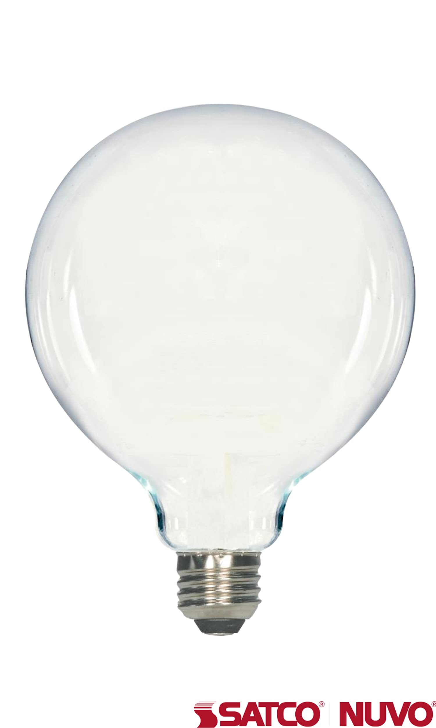 Satco S12112 6.5 Inch 6.5W G40 Led Medium Base Replacement Lamp, Color Temperature: 2700, Finish Color: Frosted