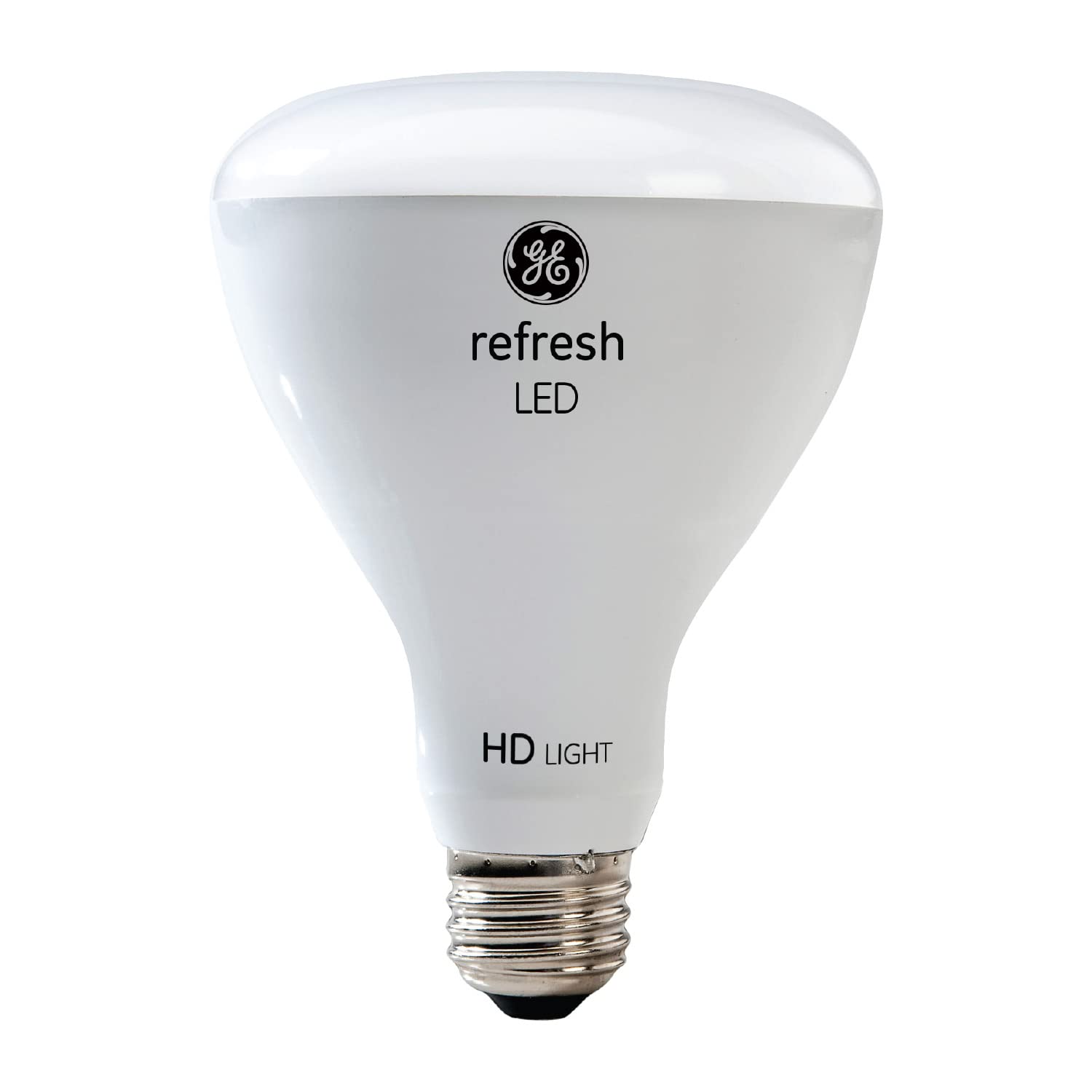 GE Refresh LED Indoor Floodlight Bulbs, 10.5W (65W Equivalent), Dimmable, Daylight, 2 Pack, White, Model 41054