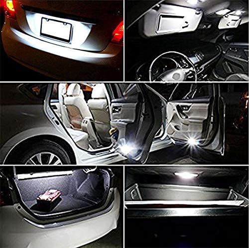 Jtech 10X T10 194 168 2825 W5W Super Bright White Led Bulb Car Interior Dome Map Door Courtesy License Plate Light