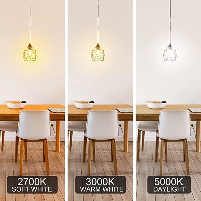 Energetic E26 Dimmable Led G16.5 Light Bulb 60 Watt Light Bulb 500 Lumens Candelabra Bulb For Chandeliers, Ceiling Fan, Vanity,