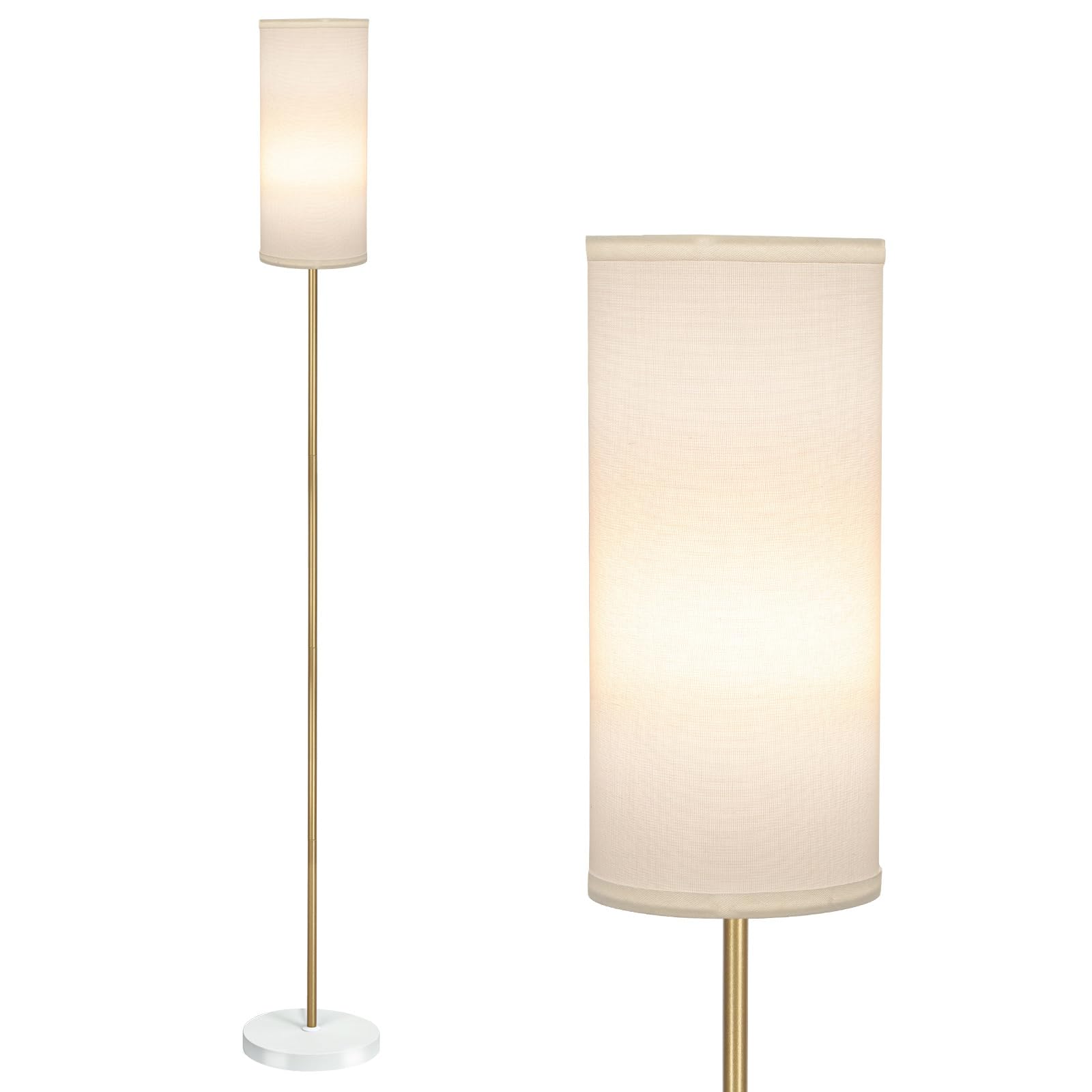 BoostArea Floor Lamp for Living Room with 3 Color Temperatures Bulb, Modern Floor Lamps, Classic Tall Lamp for Office, Standing 