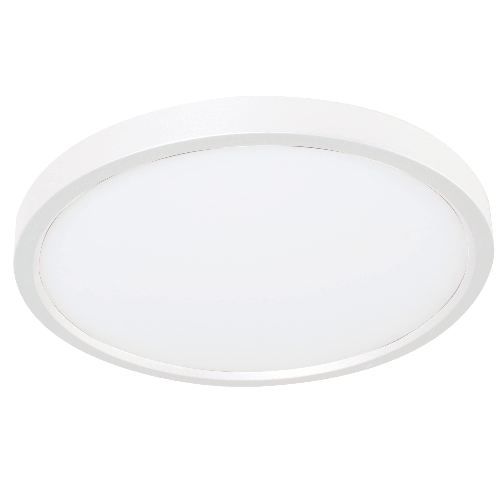 Edge 8'' Round Led Flush Mount - White