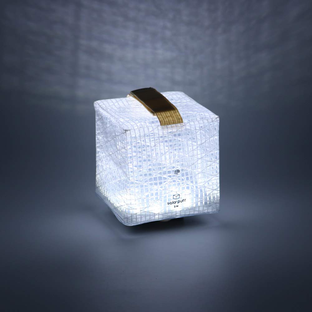 Solight Design Outdoor Solar-Powered Light, Inflatable Led Lantern - Waterproof, Compact, Portable - Solarpuff Pet Warm White