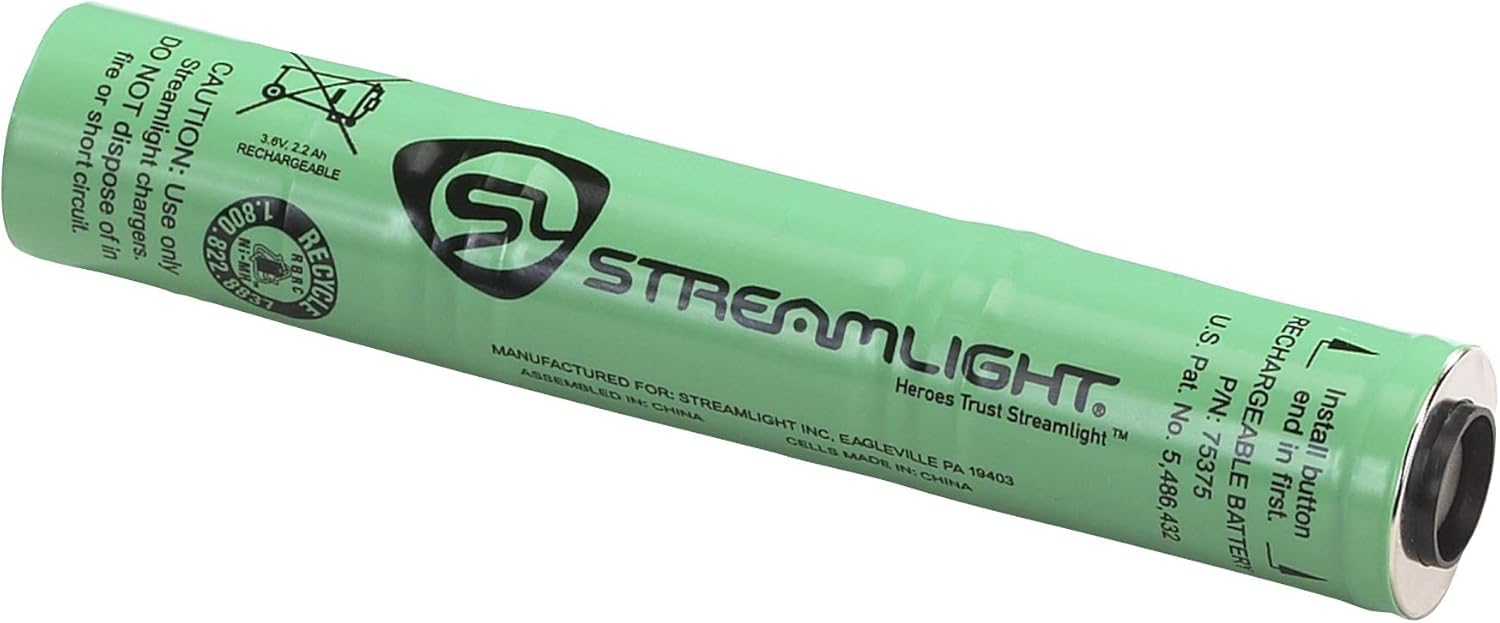 Streamlight 75375 NiMH Battery for Stinger Series - One Size, Black, Plastic Material