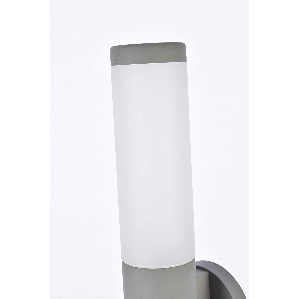 Living District LED Wall Sconce, Modern Design, Metal, 4.5inLx4.75inWx16.13inH, Silver, Model LDOD4020S