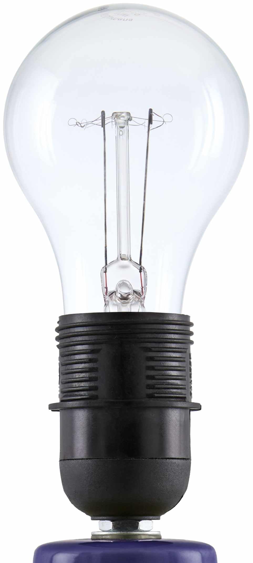 Hauteloom Table Lamp - Ceramic, Navy & White, 13inH x 8inW x 8inD Taper, Model TXCHMC8-019