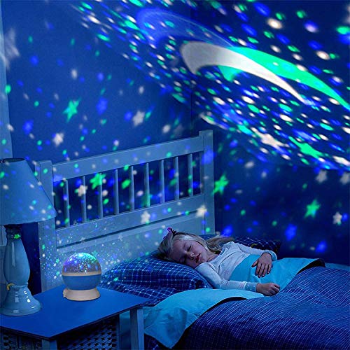 WENGTY Star Master Projector with USB Wire Colorful Romantic LED Star Master Sky Night Projector & Bed Light Lamp. LED Light Pro